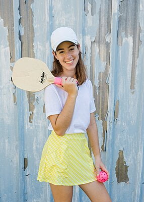 Yellow Gingham for Athletic Skort for Adults