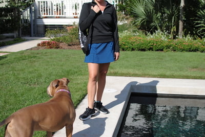 Dark Cyan Athletic Skort