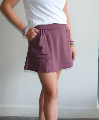 Plum Wine Athletic Skort